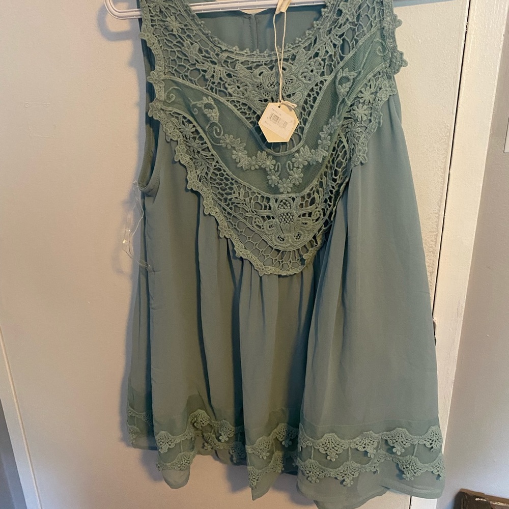 pink blush baby doll top